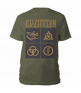 Led Zeppelin Tee Gold...