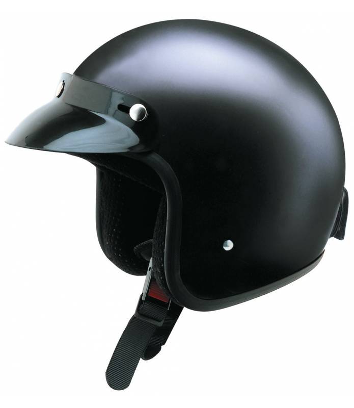 Casco Moto Jet Abierto Open face helmet Flat black HOMOLOGADO Negro Mate