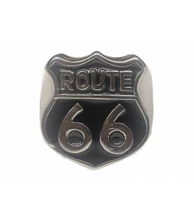 Anillo acero Route 66 Negro...