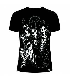 Camiseta Miss Panda Negra...