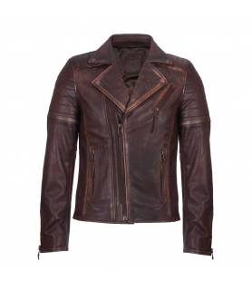 Chaqueton De Piel Marron Hombre