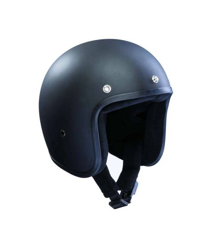 OUTLET Casco MOTO Negro MATE BANDIT Jet Open face Helmet Custom NO  HOMOLOGADO - ANTES 99,95€ AHORA 89,95€