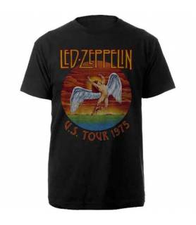 Camiseta Led Zeppelin Negra...