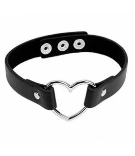 Choker con Corazón en Cuero...